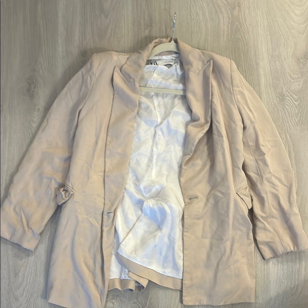 H&M Tan Blazer Classic Suit Jacket